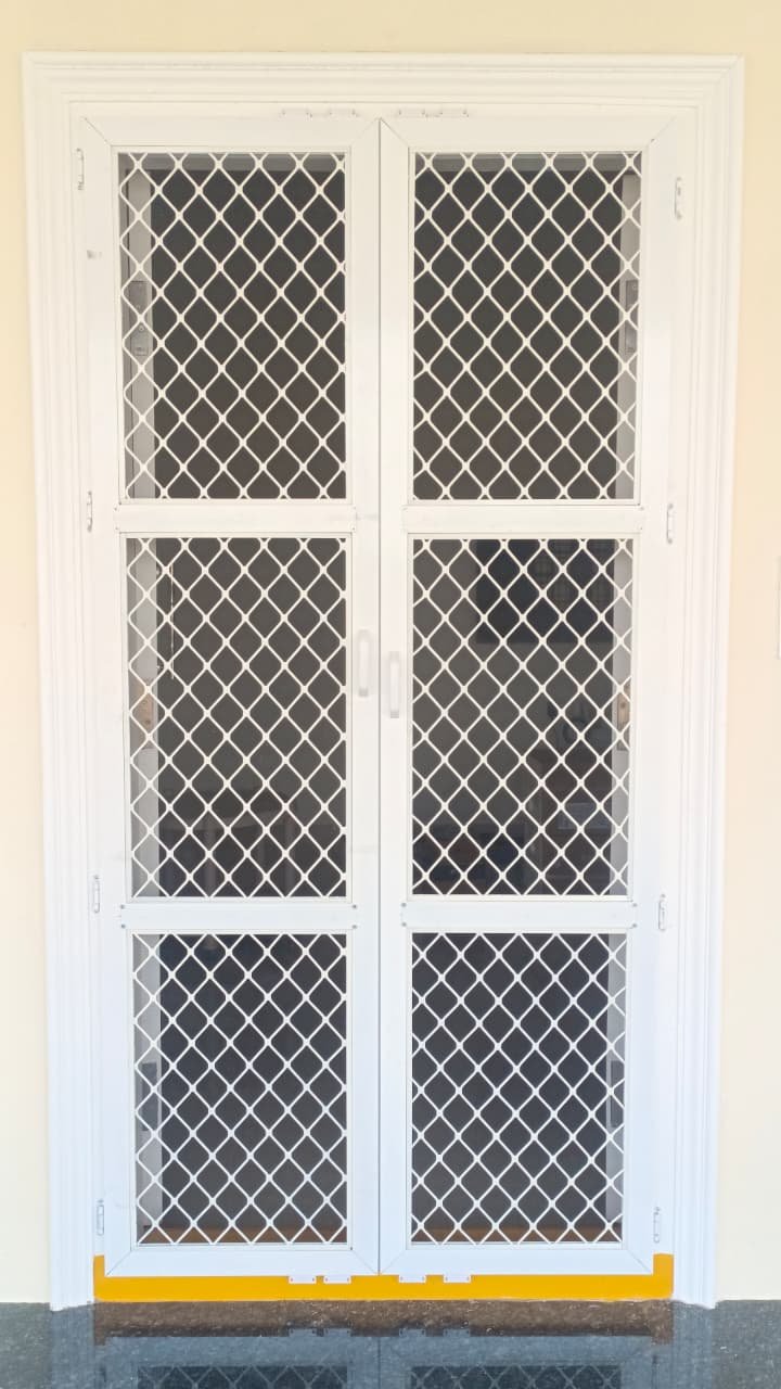 Double Grill Mesh Door