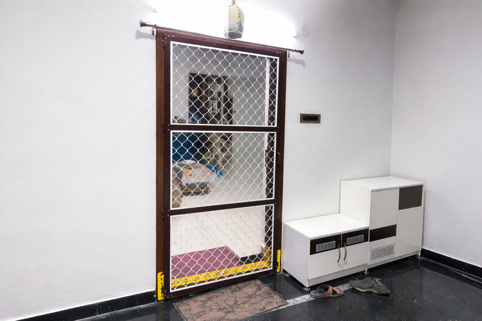 Single Grill Mesh Door